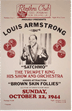 Louis Armstrong at the Rhythm Club bootleg poster